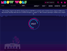 Tablet Screenshot of meowwolf.com